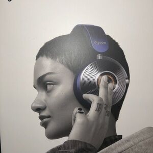 Dyson Stylish Blue and Silver Over-Ear Headphones